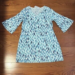 Blue Patterned Dress!